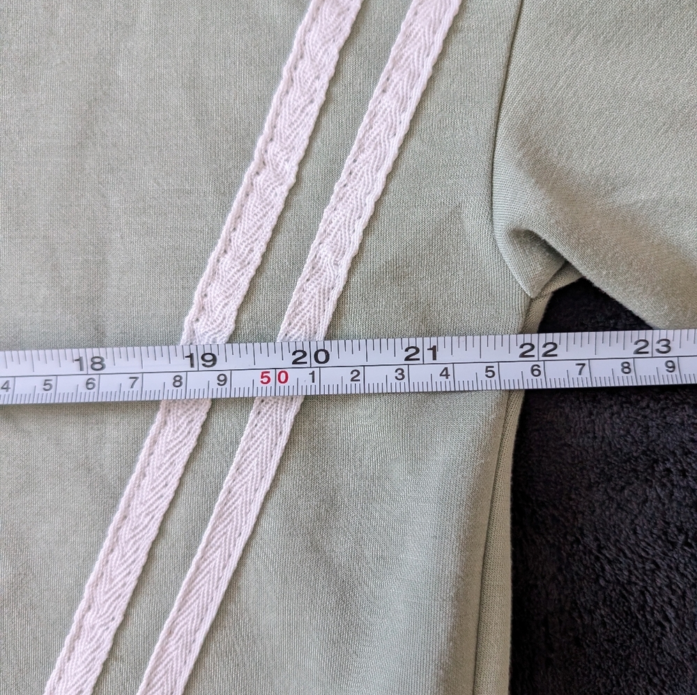 Sage Green 2 Piece Tracksuit Lounge Set Full Zip  Jacket Wide Leg Pants Large image 9